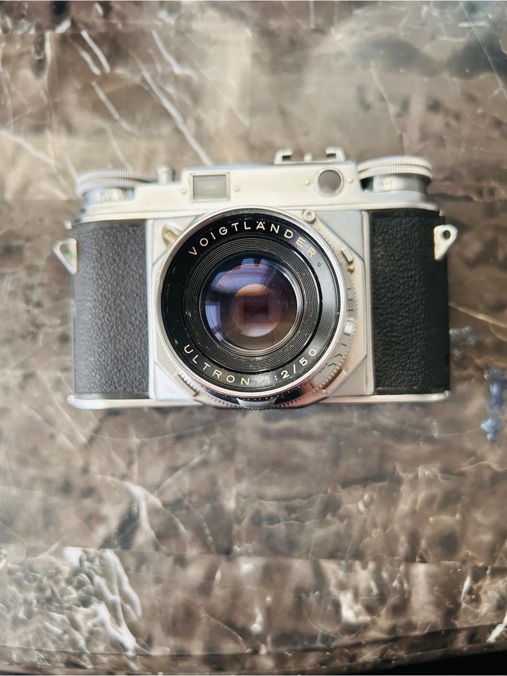 Voigtlander ultron  50mm f/2 Vintage Camera  – Silver & Black